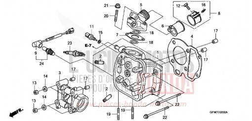 CYLINDER HEAD NHX110WH8 de 2008